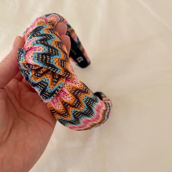 Missoni-style woven headband (by Victoria Dunn) - Picture 2 of 2